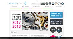 Desktop Screenshot of educastur.es