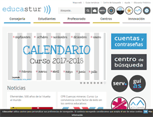 Tablet Screenshot of educastur.es